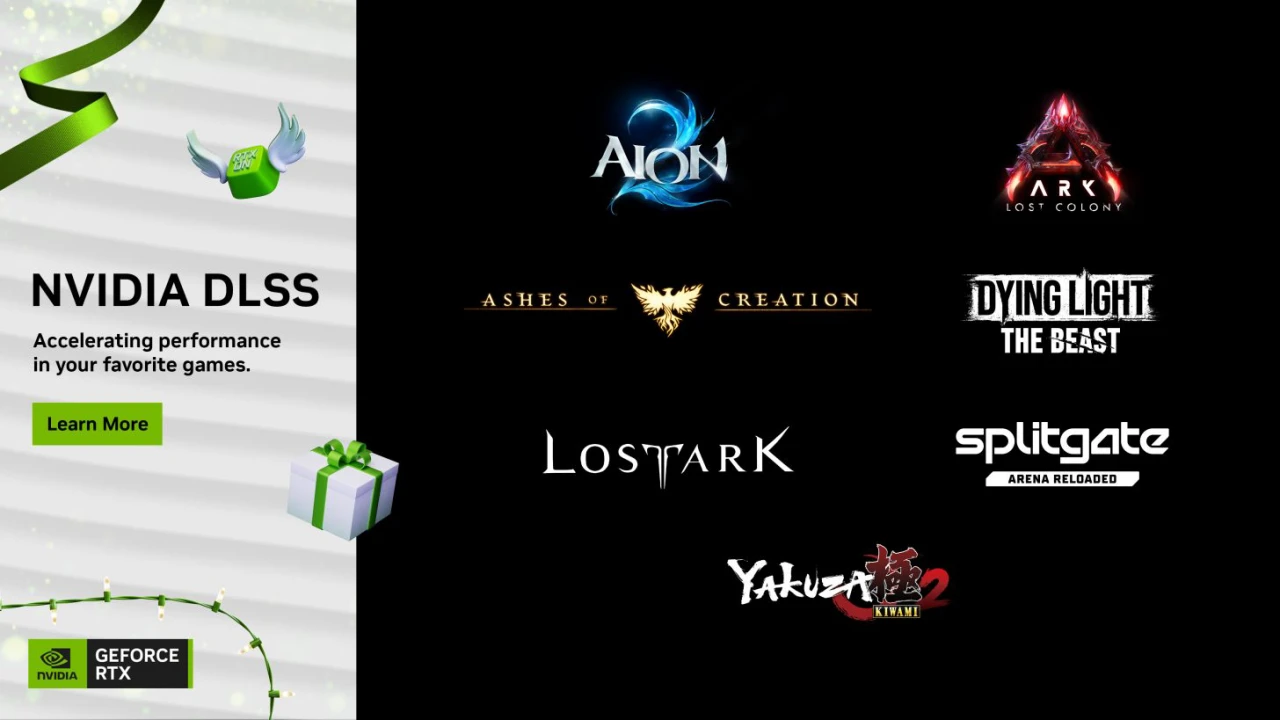 NVIDIA GeForce 驅動大更新！DLSS 4 多幀生成解放《人中之龍 極 2》與《AION 2》流暢度，競技神作《Splitgate》重磅回歸